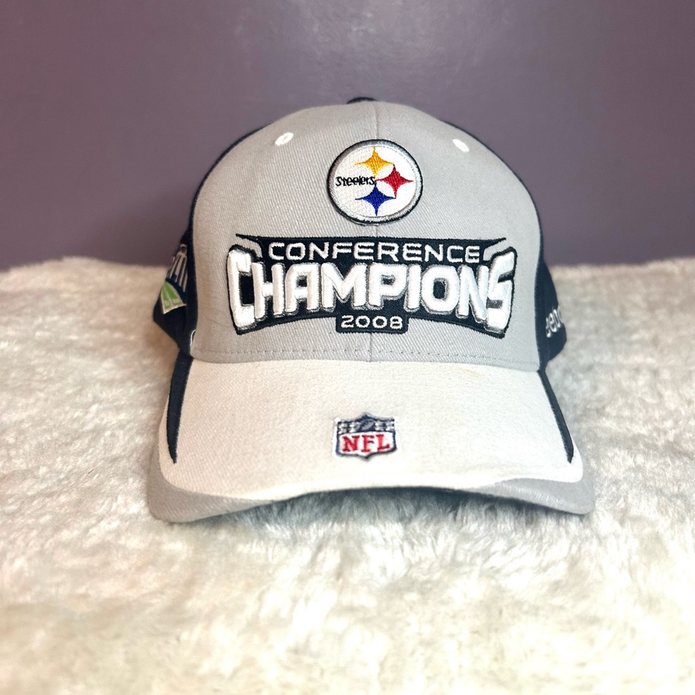 Pittsburgh  Steelers  2008 Conference  Champions Strap Back Hat Cap
